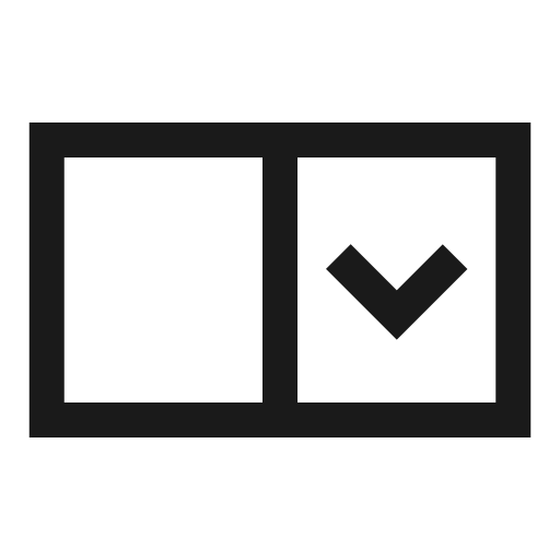 Drop down menu icon, line style, from Sharp free icons