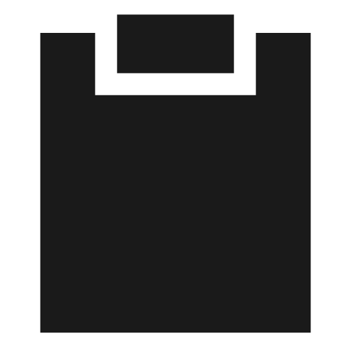 Empty clipboard solid icon, filled style, from Sharp free icons