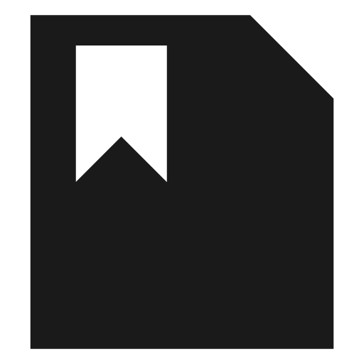 File bookmark solid icon, filled style, from Sharp free icons