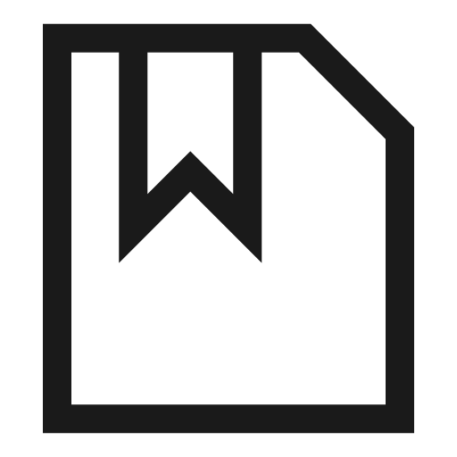 File bookmark icon, line style, from Sharp free icons