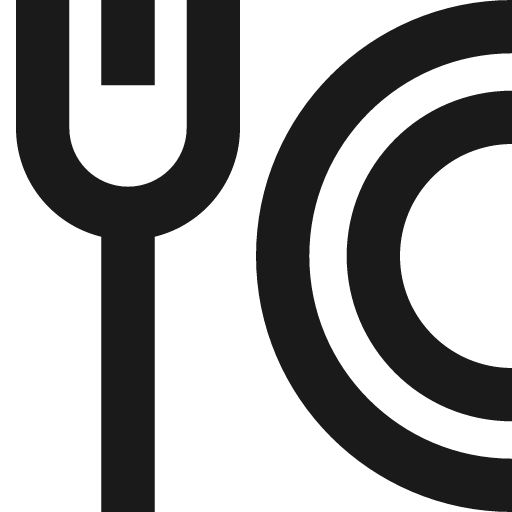 Fork plate remix icon, solid style, from Sharp free icons