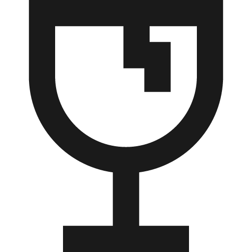 Fragile remix icon, solid style, from Sharp free icons