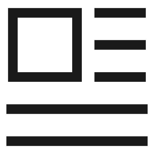Insert top left icon, line style, from Sharp free icons