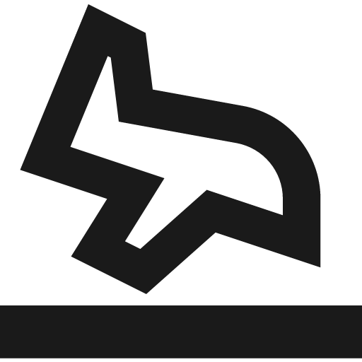 Landing remix icon, solid style, from Sharp free icons