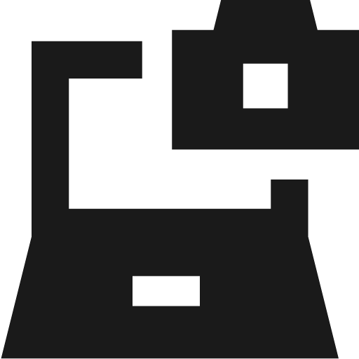 Laptop camera remix icon, solid style, from Sharp free icons