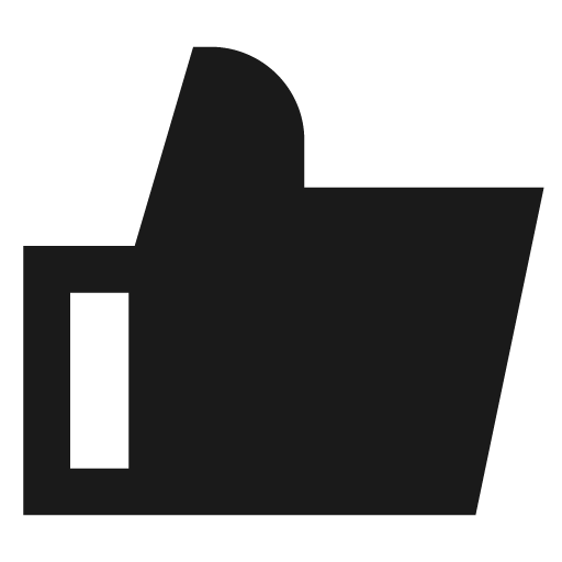 Like 1 solid icon, filled style, from Sharp free icons