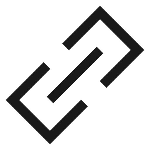 Link chain icon, line style, from Sharp free icons