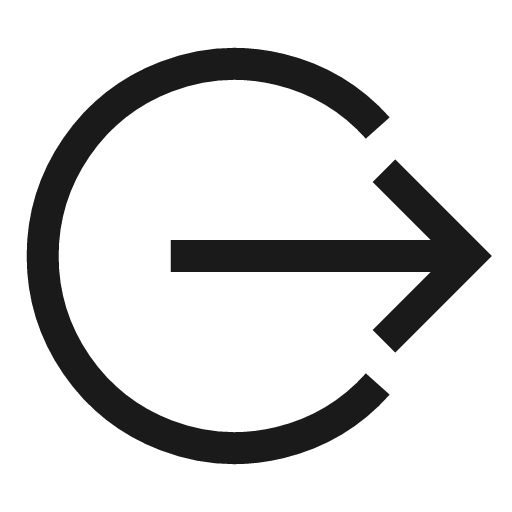 Logout 2 icon, line style, from Sharp free icons