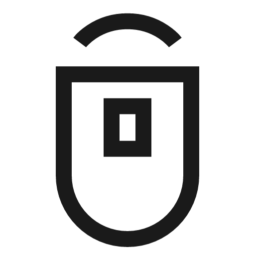 Middle click icon, line style, from Sharp free icons