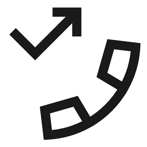 Missed call icon, line style, from Sharp free icons