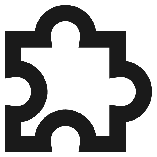Module puzzle 2 remix icon, solid style, from Sharp free icons