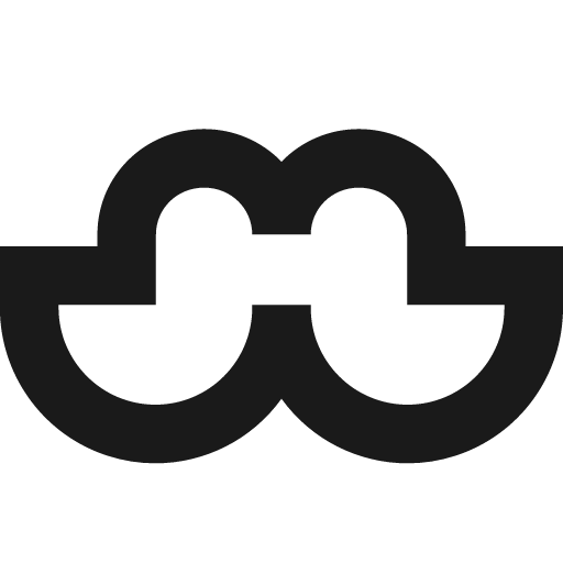 Moustache remix icon, solid style, from Sharp free icons