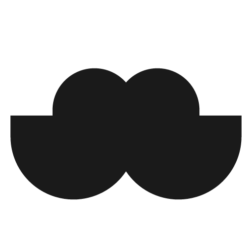 Moustache solid icon, filled style, from Sharp free icons