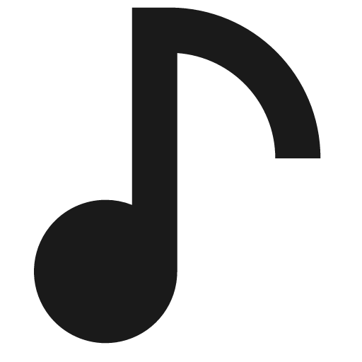 Music note 1 solid icon, filled style, from Sharp free icons