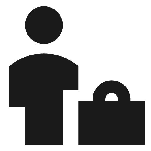 Office worker solid icon, filled style, from Sharp free icons