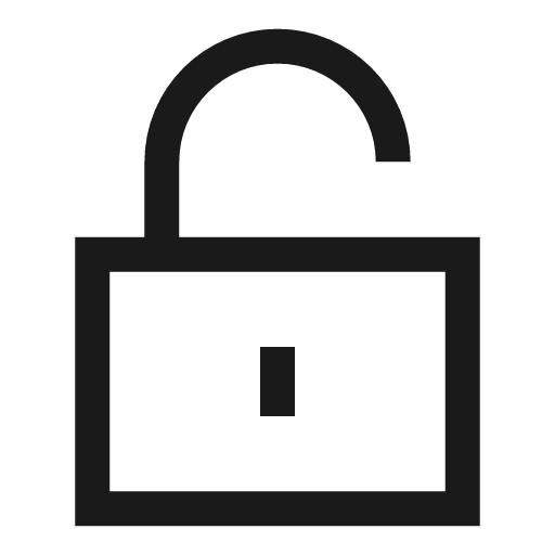 Padlock square 2 icon, line style, from Sharp free icons