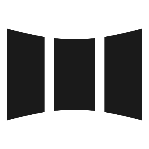 Panoramic screen solid icon, filled style, from Sharp free icons