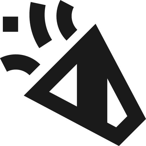 Party popper remix icon, solid style, from Sharp free icons