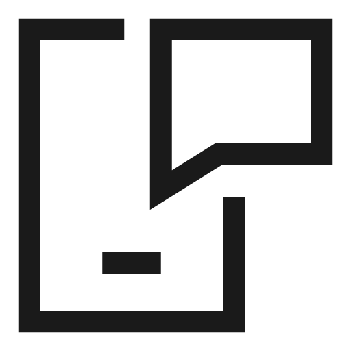 Phone message icon, line style, from Sharp free icons