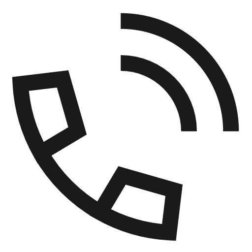 Phone ringing 1 icon, line style, from Sharp free icons
