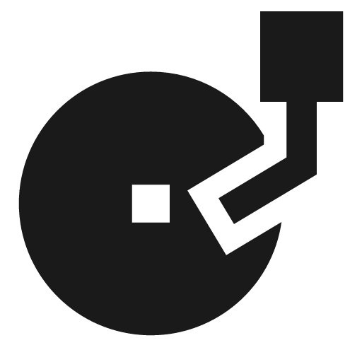 Record player solid icon, filled style, from Sharp free icons
