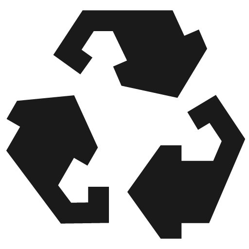 Recycle 1 solid icon, filled style, from Sharp free icons