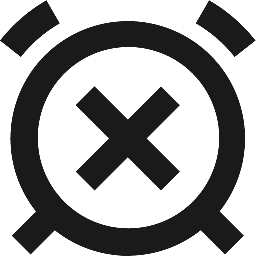 Remove alert clock remix icon, solid style, from Sharp free icons