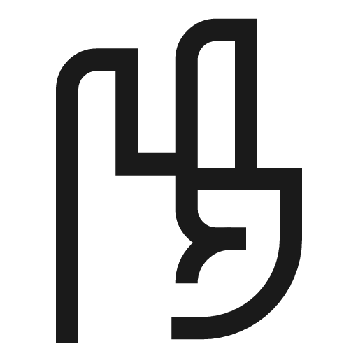 Rock and roll hand icon, line style, from Sharp free icons