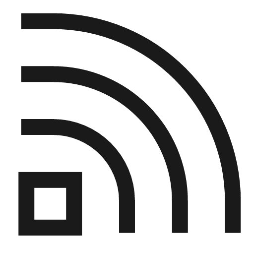 Rss symbol icon, line style, from Sharp free icons