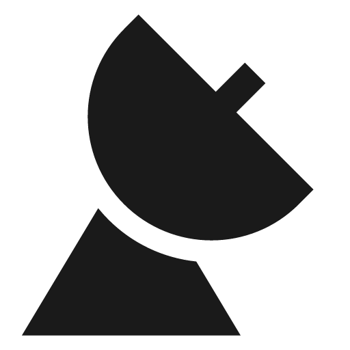 Satellite dish solid icon, filled style, from Sharp free icons