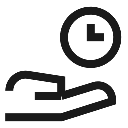 Share time icon, line style, from Sharp free icons