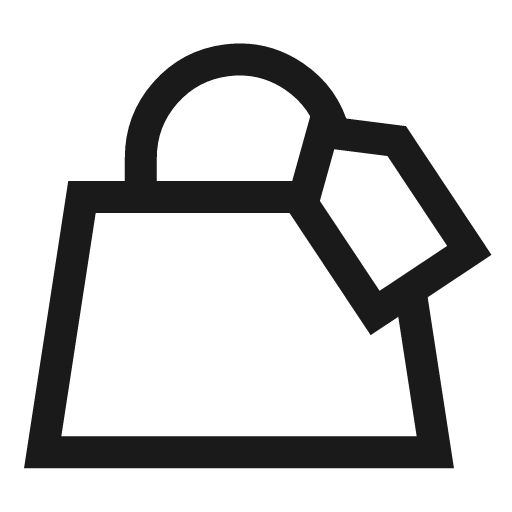 Shopping bag hand bag price tag icon, line style, from Sharp free icons