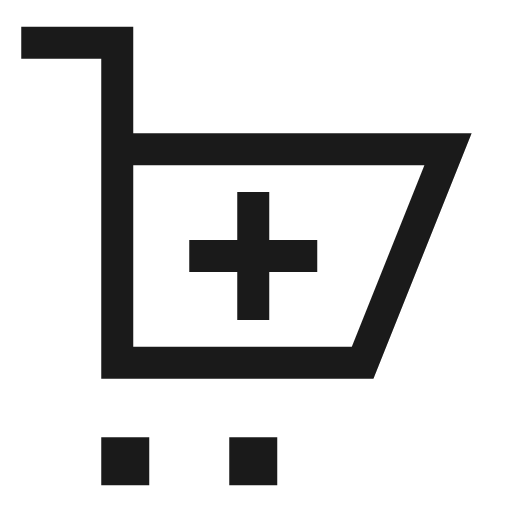 Shopping cart add icon, line style, from Sharp free icons