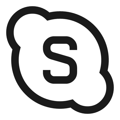 Skype icon, line style, from Sharp free icons