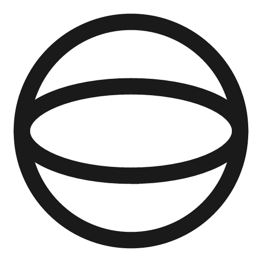 Sphere shape icon, line style, from Sharp free icons