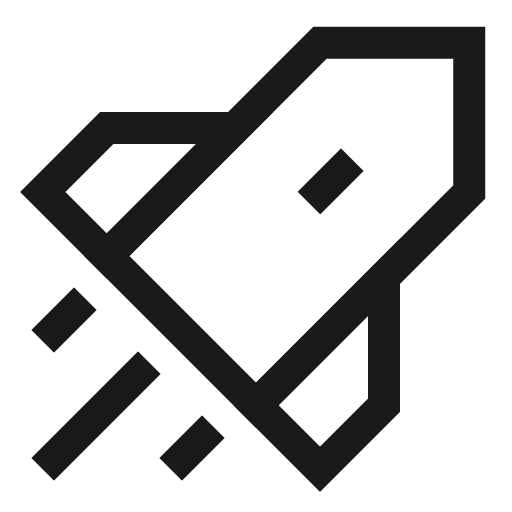 Startup icon, line style, from Sharp free icons