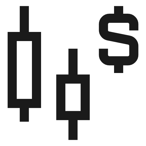 Stock icon, line style, from Sharp free icons