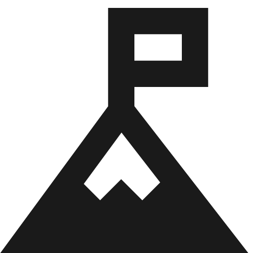 Summit remix icon, solid style, from Sharp free icons