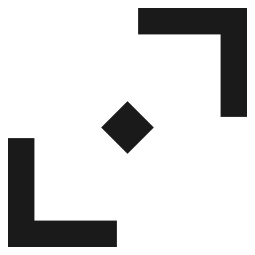 Tailless line arrow diagonal scroll 1 remix icon, solid style, from Sharp free icons