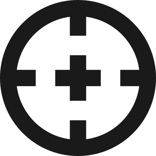 Target 3 remix icon, solid style, from Sharp free icons