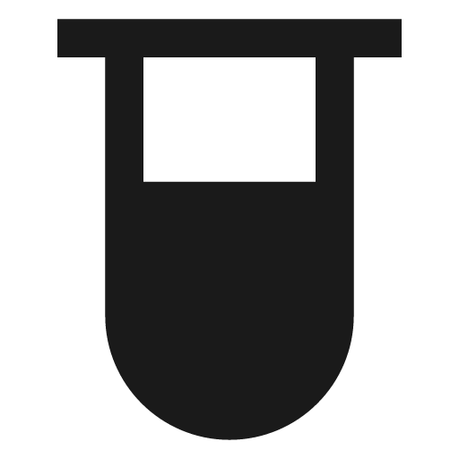 Test tube solid icon, filled style, from Sharp free icons