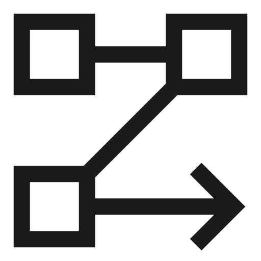 Text flow rows icon, line style, from Sharp free icons