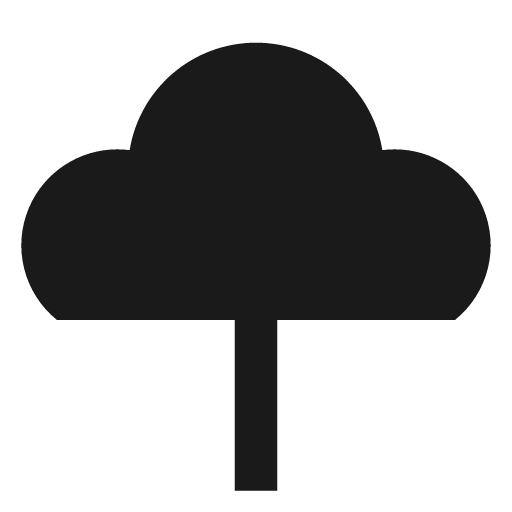 Tree 3 solid icon, filled style, from Sharp free icons