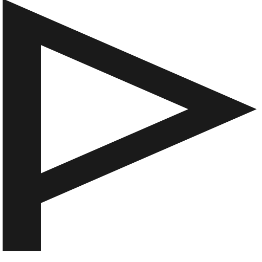 Triangle flag remix icon, solid style, from Sharp free icons