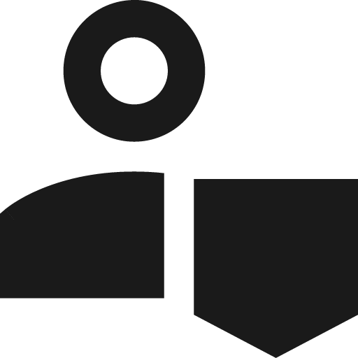 User protection 1 remix icon, solid style, from Sharp free icons
