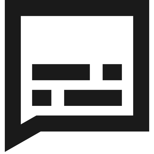 Video subtitles remix icon, solid style, from Sharp free icons