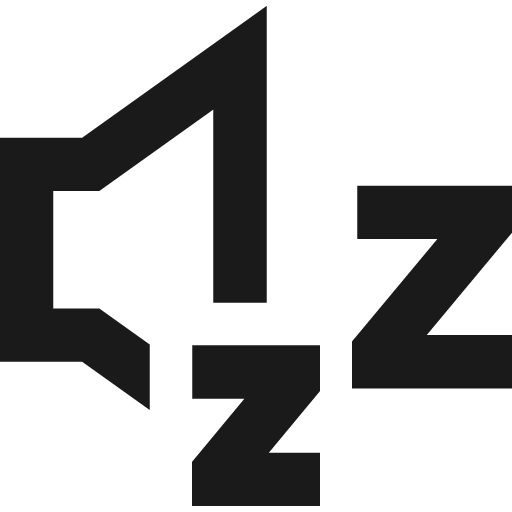 Volume sleep remix icon, solid style, from Sharp free icons