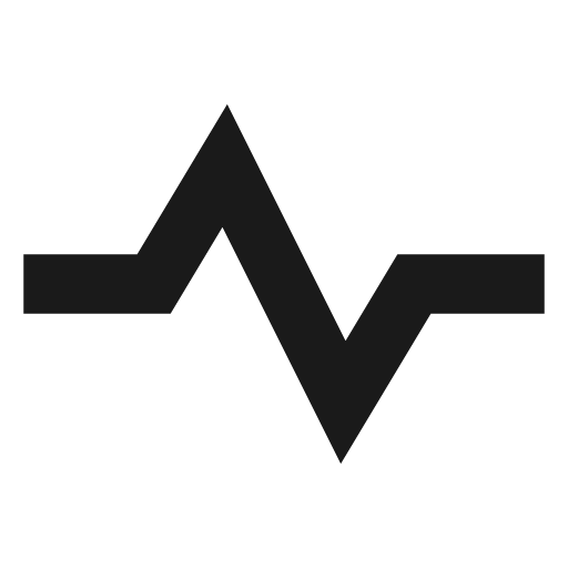 Wave signal solid icon, filled style, from Sharp free icons