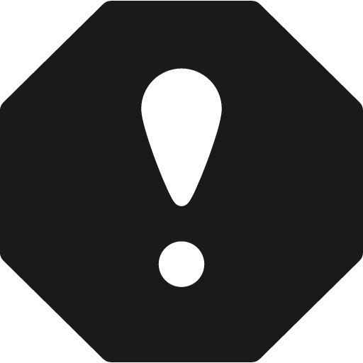 Alert octagon 1 bold icon, bold style, from Ultimate free icons