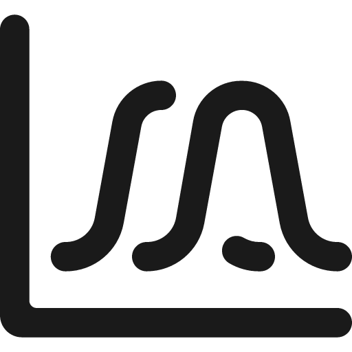 Analytics mountain bold icon, bold style, from Ultimate free icons